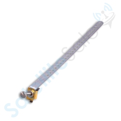 SATELLITESALE Galvanized Steel Grounding Strap 9" Flexible And Adjustable Pack Of 10 Pieces