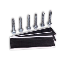 SATELLITESALE Universal Roof Patch Kit 6X Zinc Plated Lag Bolts And 3X Mastic Pitch Pads