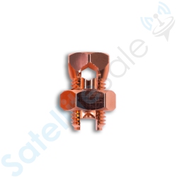 SATELLITESALE Ul-Listed High Conductivity Copper Coated Brass Grounding Split Bolt Connectors Size #4