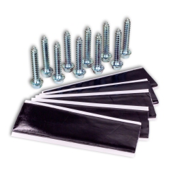 SATELLITESALE Universal Roof Patch Kit 10X Zinc Plated Lag Bolts And 5X Mastic Pitch Pads