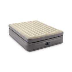 INTEX Dura-Beam Plus Prime Comfort Air Mattress 20" Queen W/ Built-In Electric Pump