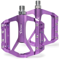 HLD Mountain Bike Pedals Mtb Bicycle Platform Bicycle Flat Pedals 9/16" Cnc Alloy Durable Bearing Pedals for Most Bikes Bmx Mtb Road Bicycle