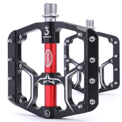 HLD Road/mountain Bike Pedals - 3 Bearings 9/16” Aluminum Alloy Bicycle Pedals - Mountain Bike Pedal With Removable Anti-Skid Nails …