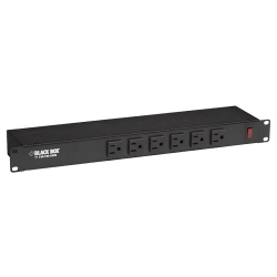 BLACK BOX Box - 6-Socket Power Strip Rack Mountable, 6-Foot Cord