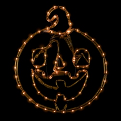 NORTHLIGHT Jack-O-Lantern 4 Function Led Lighted Halloween Window Silhouette - 18