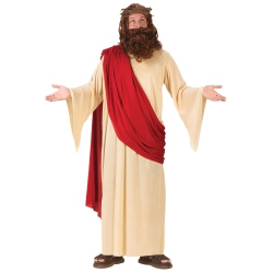 FUN WORLD Beige And Men's Jesus Adult Christmas Costume In Red