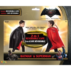 RUBIES 2 In 1 Batman And Superman Reversible Cape Boys Halloween Costume Accessory In Multicolor
