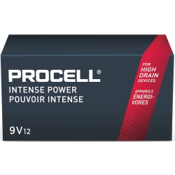 PROCELL - Alkaline Intense Power 9V Batteries, Pack Of 12