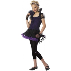 SKELANIMALS Girl's Purple And Timmy The Spider Halloween Costume - Small In Black