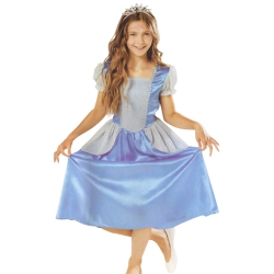 NORTHLIGHT And Silver Princess Girl Child Halloween Costume - Medium In Blue