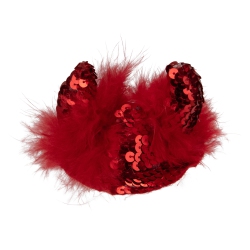 NORTHLIGHT 3" Halloween Devil Barrette Costume Accessory In Red