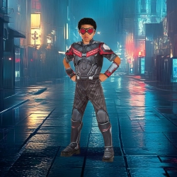RUBIES Captain America Falcon Boy's Halloween Costume - Medium In Multicolor
