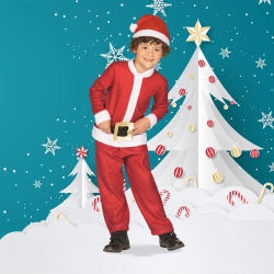 NORTHLIGHT Santa Claus Boy's Christmas Costume - 4-6 Years In Multicolor