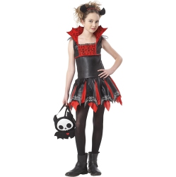 CALIFORNIA COSTUMES Girl's And Black Diego The Bat Halloween Costume - Xl In Red