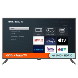 ONN Refurbished (Excellent) - . 43" 4K Uhd HDr Roku Smart Tv (Model 100012584-Ca-Black)