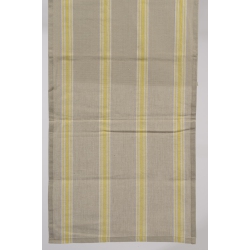 KAEMINGK 55" X 15.75" Naturelle Et Terreuse Brown, White And Striped Table Runner In Yellow