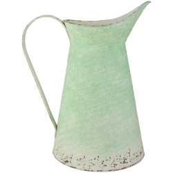 RAZ 13" Ombre Decorative Pitcher In Green