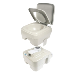 CAMCO 41541 Standard Portable Travel Toilet, Designed for Camping, Rv, Boating And Other Recreational Activites (5.3 Gallon) In White
