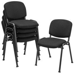 COSTWAY Office Guest Chair Stackable Reception Chair Waiting Conference Room