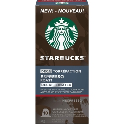 NESPRESSO STARBUCKS Starbucks By Nespresso Decaf Espresso Roast Nespresso Coffee Capsules, Original Line Compatible, 5 X 10 Nespresso Coffee Pods, 50