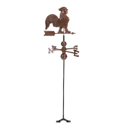 DAK 3' Chocolate Rooster Outdoor Weathervane In Brown