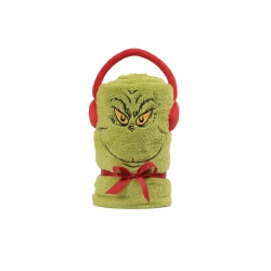 ENESCO The Grinch Snowthrow Christmas Throw Blanket