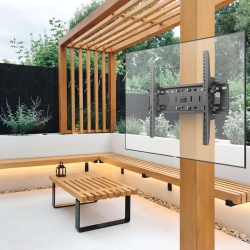 CONDOMOUNTS Zebozap No Drill Tilt Only Outdoor Tv Mount | Gazebo/patio/pergola Tv Mount | Square Post Tv Mount | Stainless Steel Screws