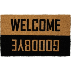 NORTHLIGHT Natural Coir "welcome Goodbye" Outdoor Doormat 18" X 30