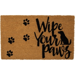 NORTHLIGHT Natural Coir "wipe Your Paws" Outdoor Doormat 18" X 30