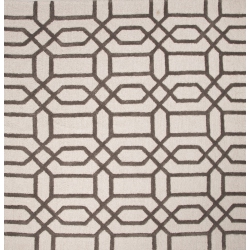 JAIPUR LIVING 8' X 8' Steel Modern Bellevue Hand Tufted Wool And Art Silk Area Throw Rug In Gray