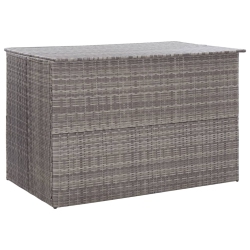 VIDAXL Garden Storage Box 150X100X100 Cm Poly Rattan In Grey