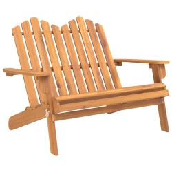 VIDAXL Adirondack Garden Bench 126 Cm Solid Wood Acacia