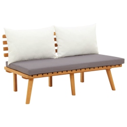 VIDAXL Garden Bench With Cushions 115 Cm Solid Acacia Wood