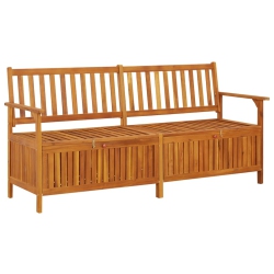 VIDAXL Storage Bench 170 Cm Solid Wood Acacia