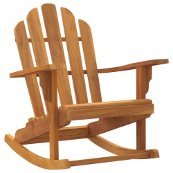 VIDAXL Garden Adirondack Rocking Chair 79X100X103 Cm Solid Wood Teak