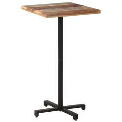 VIDAXL Bistro Table Square 23.6"x23.6"x43.3" Solid Reclaimed Wood