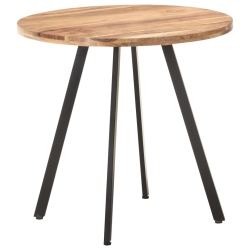 VIDAXL Dining Table 80 Cm Solid Acacia Wood