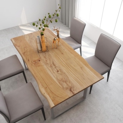 VIDAXL Dining Table 70.9"x35.4"x29.9" Solid Acacia Wood
