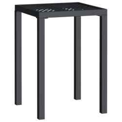 VIDAXL Garden Table Anthracite 50X50X72 Cm Steel