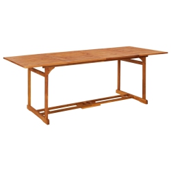 VIDAXL Garden Dining Table 220X90X75 Cm Solid Acacia Wood