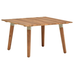 VIDAXL Patio Coffee Table 23.6"x23.6"x14.2" Solid Acacia Wood