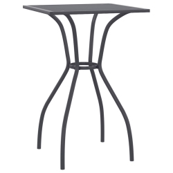 VIDAXL Garden Table Anthracite 50X50X72 Cm Steel Mesh
