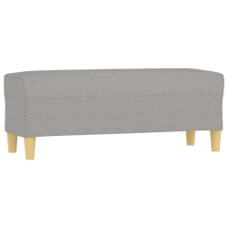 VIDAXL Bench Light 100X35X41 Cm Fabric In Grey
