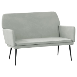 VIDAXL Bench Light 108X79X79 Cm Velvet In Grey