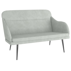 VIDAXL Bench Light 110X76X80 Cm Velvet In Grey