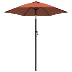 VIDAXL Garden Parasol Terracotta 200X224 Cm Aluminium