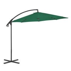 VIDAXL Cantilever Umbrella With Steel Pole 118.1" In Green