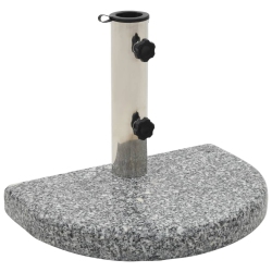 VIDAXL Parasol Base Granite 10 Kg Curved In Grey