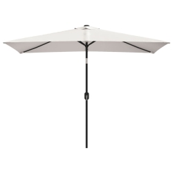 VIDAXL Garden Parasol 200 X 300 Cm Sand Rectangular In White