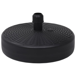 VIDAXL Umbrella Base Sand/water Filled 6.3 Gal In Black